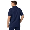 Bluza medyczna męska ze stójką granatowa krótki rękaw roz.3XL